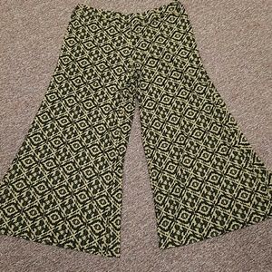 Tan and Black Palazzo pants